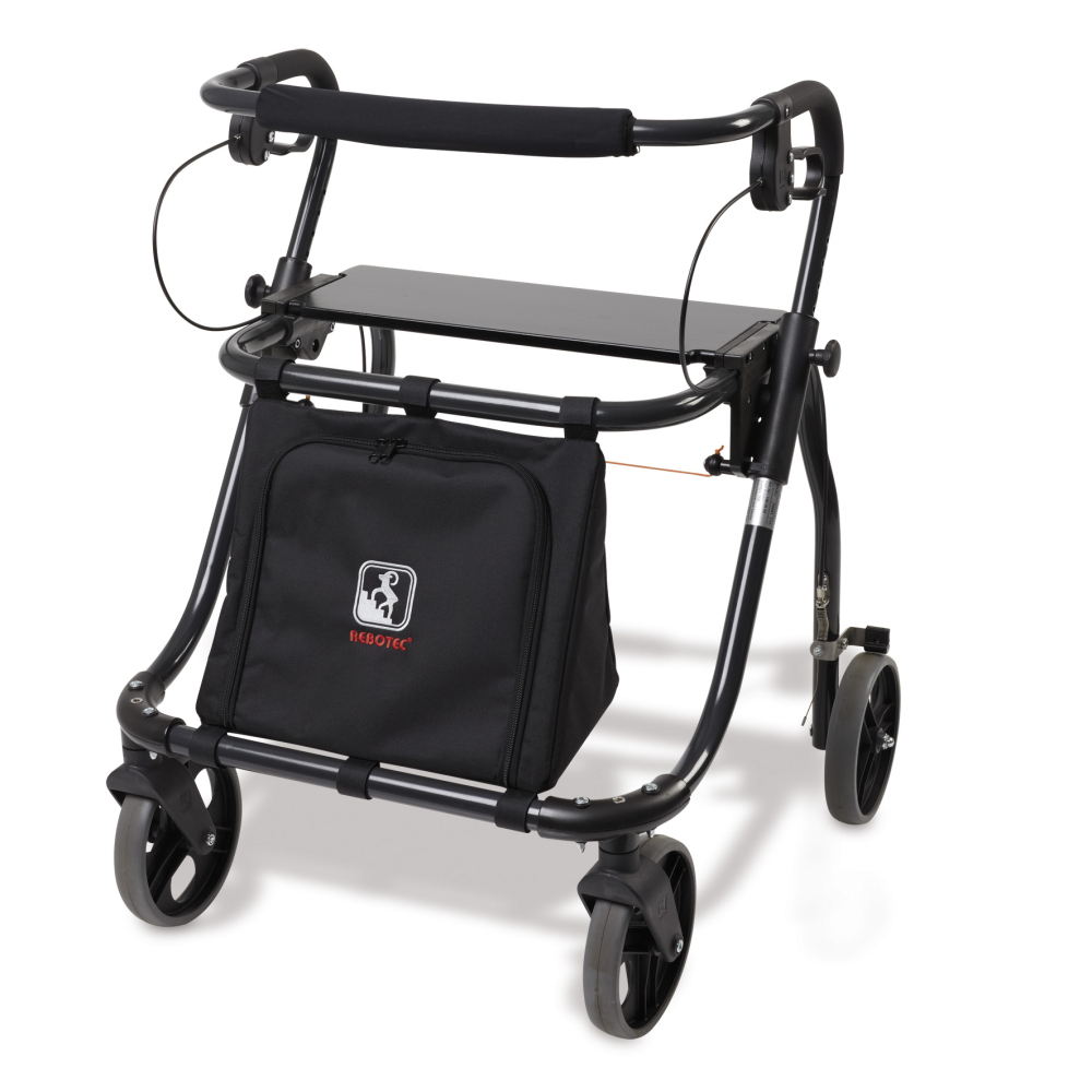 Rollator JUMBO 150 mit Sitz und Tasche, PU anthrazit