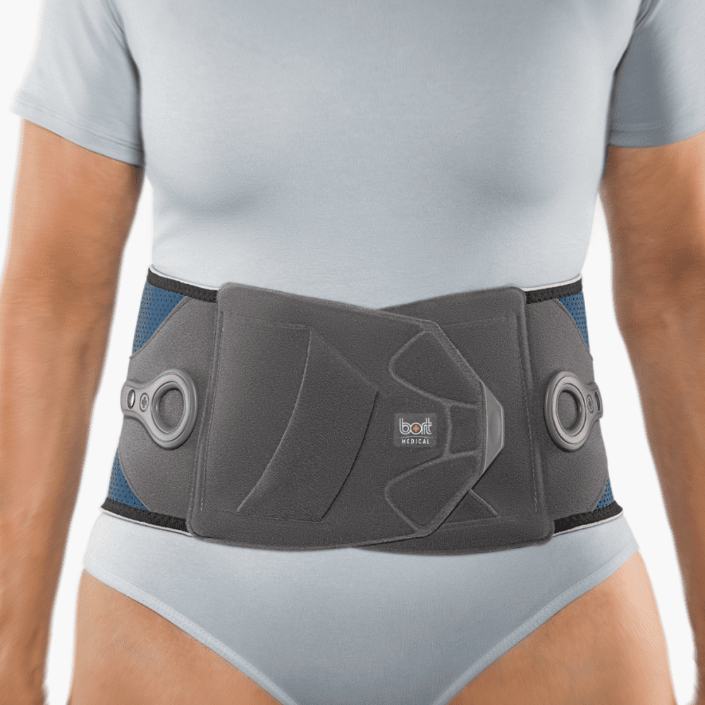 Bort Generation Rückenbandage blau, Frontansicht