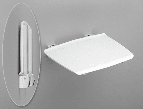 Duschklappsitz Serie 150 RD weiß
