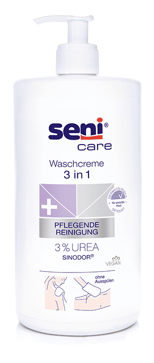 Seni Care 3 in 1 Waschcreme mit 3% Urea 1000ml