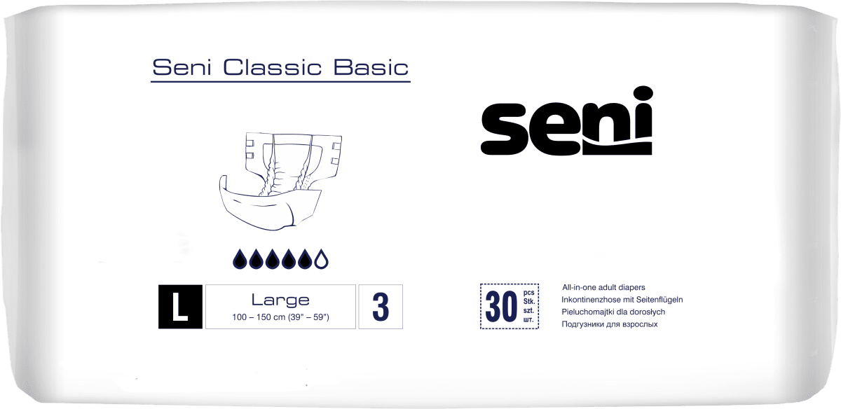 Seni CLASSIC BASIC L Inkontinenzhosen, Packung