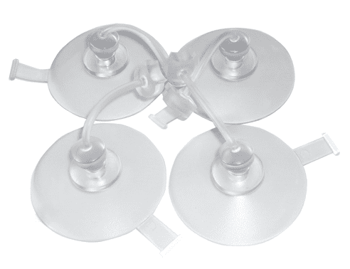 Sauger-Set für Badewannenlifter Bellavita (4 schwenkbare Sauger), transparent