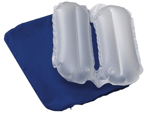 Zwilling-Sitzkissen mit Bezug aufblasbar blau