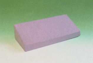 Matratzen-Seitenlagerungskeil 30° 65x30x17/7 cm mit Kunstlederbezug weiß