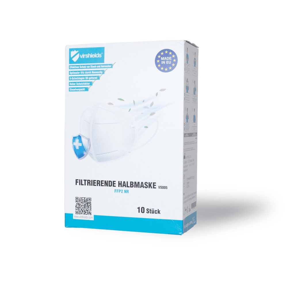 Mund-Nasenmaske FFP2 weiß, Verpackung