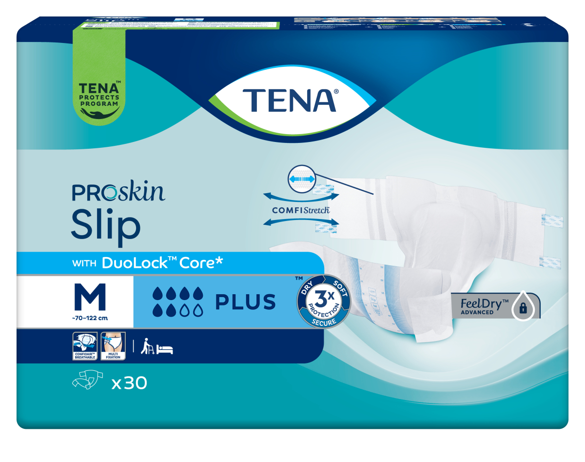 Windelhose TENA Slip PROskin Plus M, Verpackung