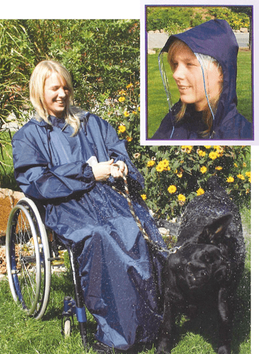 Regencape mit Arm, Senior, marine, Größe 4