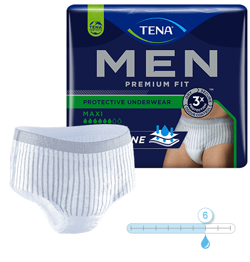 TENA men Premium Fit Pants Maxi L/XL, Hüfte 95-125 cm (1 Karton: 4 x 10 Stück)