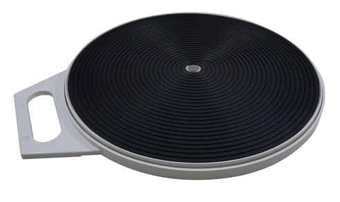 Drehscheibe mit Griff ca.32 cm schwarz-grau