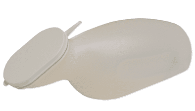 Urinflasche für Frauen mit Verschluss 1000 ml milchig