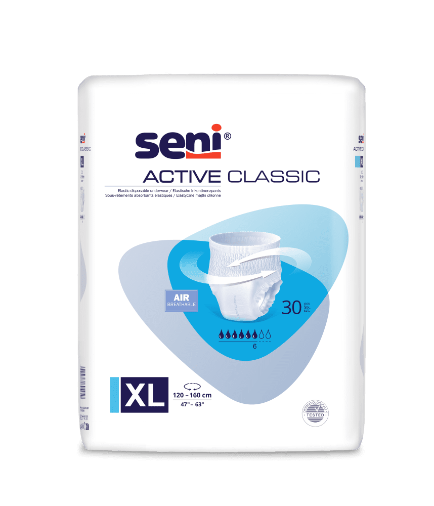 Seni Active Classic XL, Hüfte 120-160 cm (1 Karton 3 x 30 Stück)