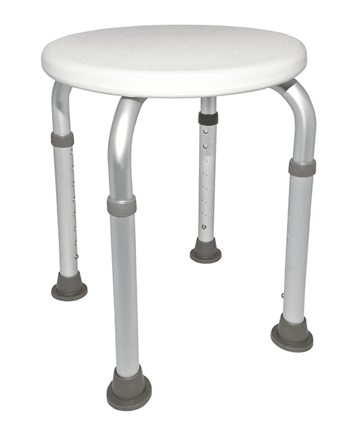 Duschhocker EXTRA 8-fach höhenverstellbar, weiß