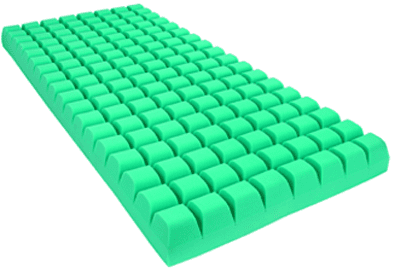 Schaumstoffsystem aks-maxiplot 90x200x14 cm, gerollt inkl. Inkocover-Spannbezug