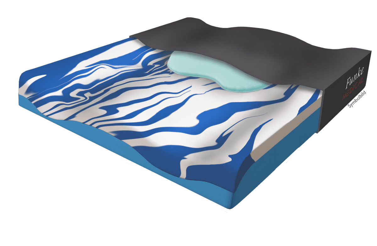 Anti-Dekubitus-Therapie-Sitzkissen GELSEAT, blau