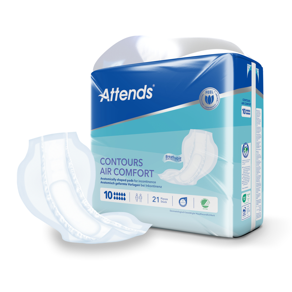 Vorlage Attends Contours Air Comfort 10, 1 Karton: 4 x 21 Stück