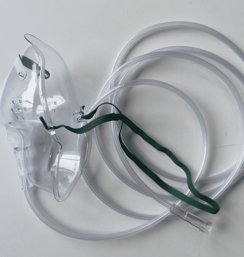 Sauerstoffmaske für Erwachsene mit 2,10 m Schlauch