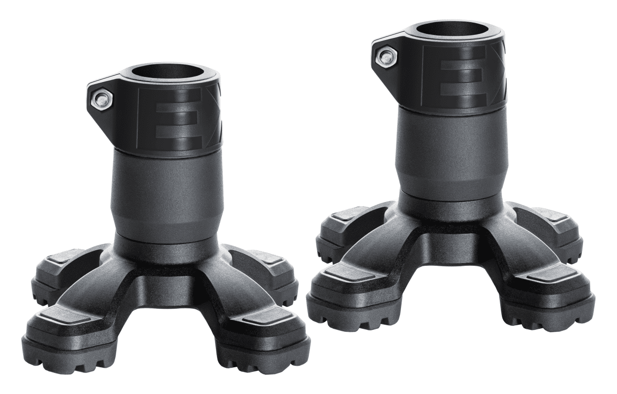 4-Punkt Gummikapsel Safety Foot, schwarz (VPE: 2 Stück)