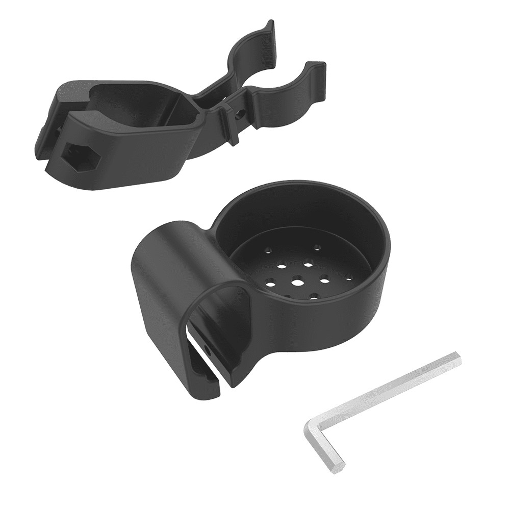Stockhalter Klassik für Rollator Pixel, schwarz