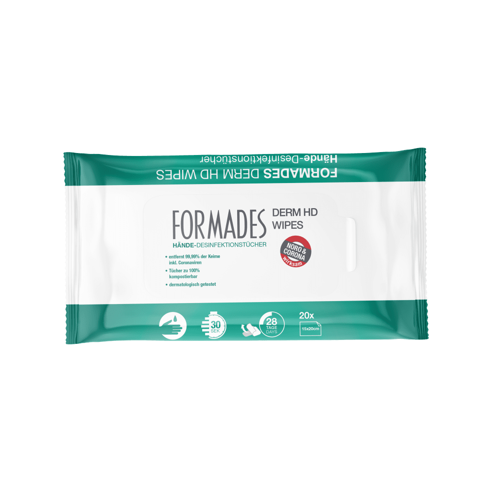 Händedesinfektionstücher FORMADES Deerm HD Wipes, 20 Stück