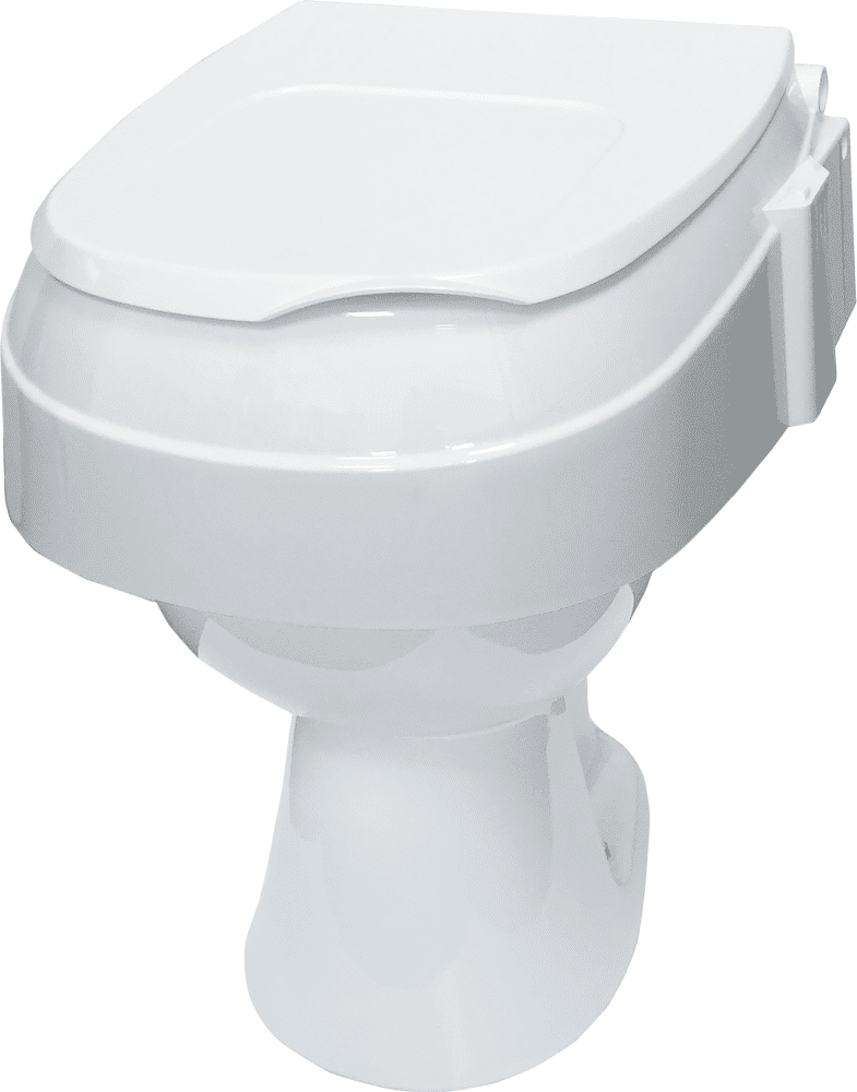 Toilettensitzerhöhung TSE 120, ohne Armlehnen, mit geschlossenem Deckel