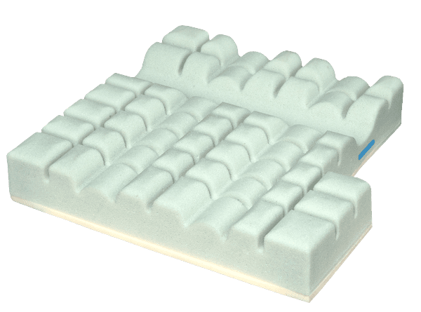Sitzkissen CUBE GEL mit Inko-Kombibezug Höhe 8 cm_GELschnitthinten