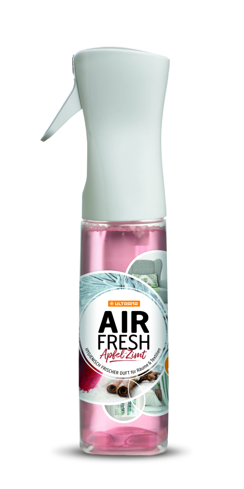 Raum- und Textilduftspray Air-Fresh 300 ml Sprühflasche Apfel-Zimt (VE: 12 Stück