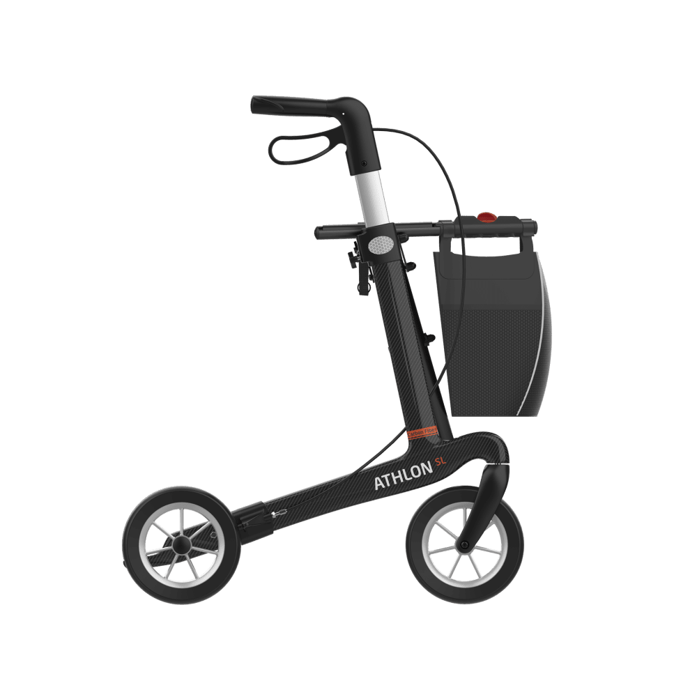 Rollator ATHLON SL Carbon Komfort mit PUR-Softrädern, black