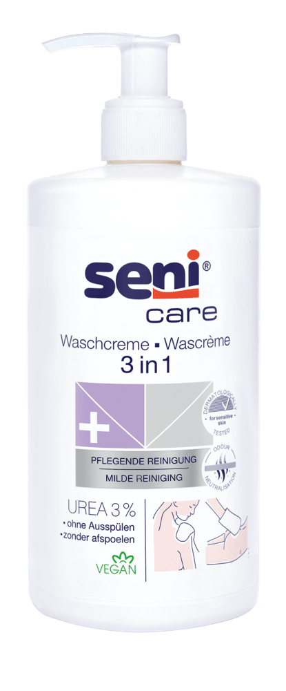 Seni Care 3 in 1 Waschcreme mit 3% Urea 500 ml