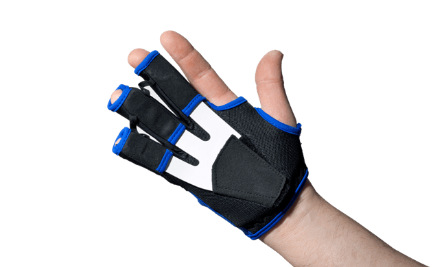 Nachtlagerungs-Schiene FixxGlove super plus, schwarz-blau-weiß