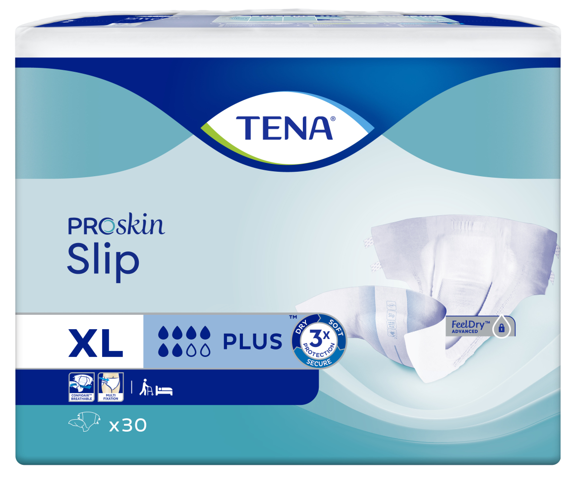Windelhose TENA Slip PROskin Plus XL, Verpackung