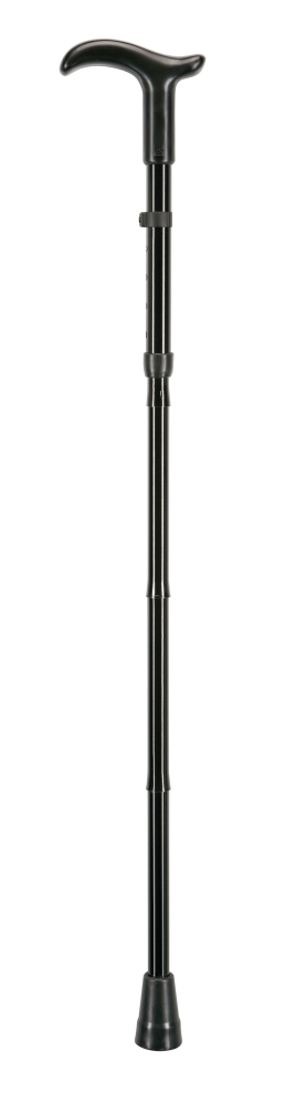 Gehstock SIMPLEX faltbar, Fritzgriff, schwarz