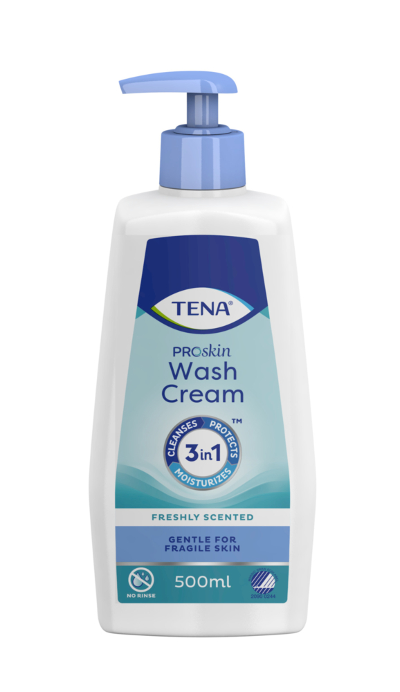 TENA Waschcreme Wash Cream, Flasche mit 500 ml Inhalt