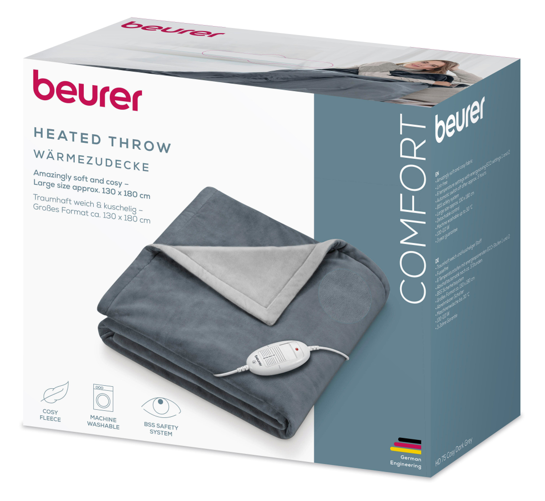 Wärmezudecke HD 75 180x130 cm 6 Stufen