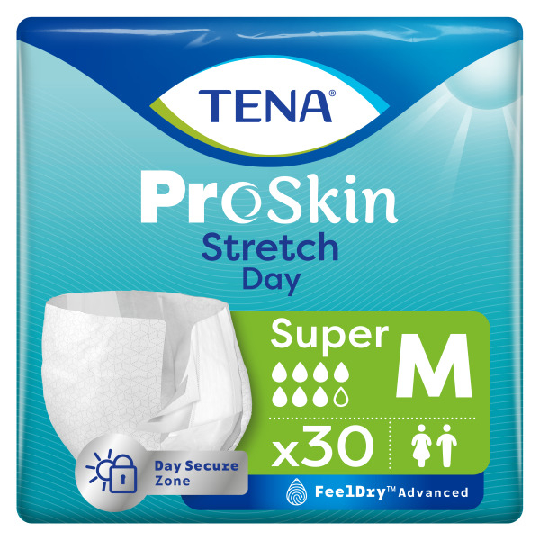 Inkontinenzhosen TENA Proskin Stretch Day Super M, Hüftumfang 86-116 cm
