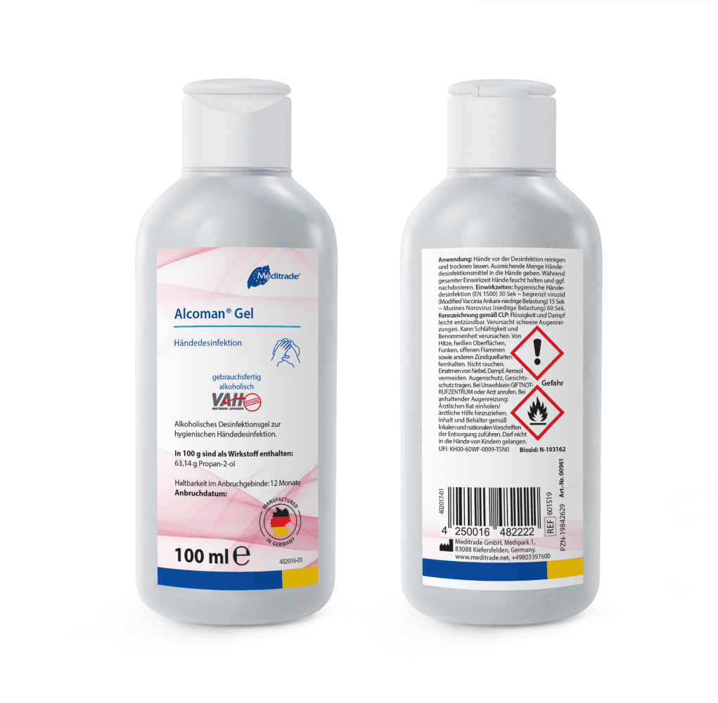 Hände-Desinfektionsgel ALCOMAN-GEL 100 ml