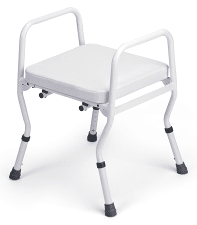 Duschhocker COMFORT mit Armlehnen,weiß