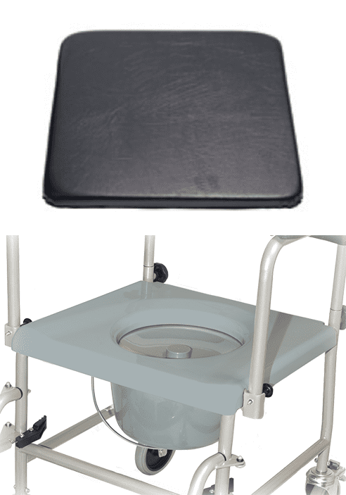Sitzbrille für Toilettenrollstuhl TRS 130, grau