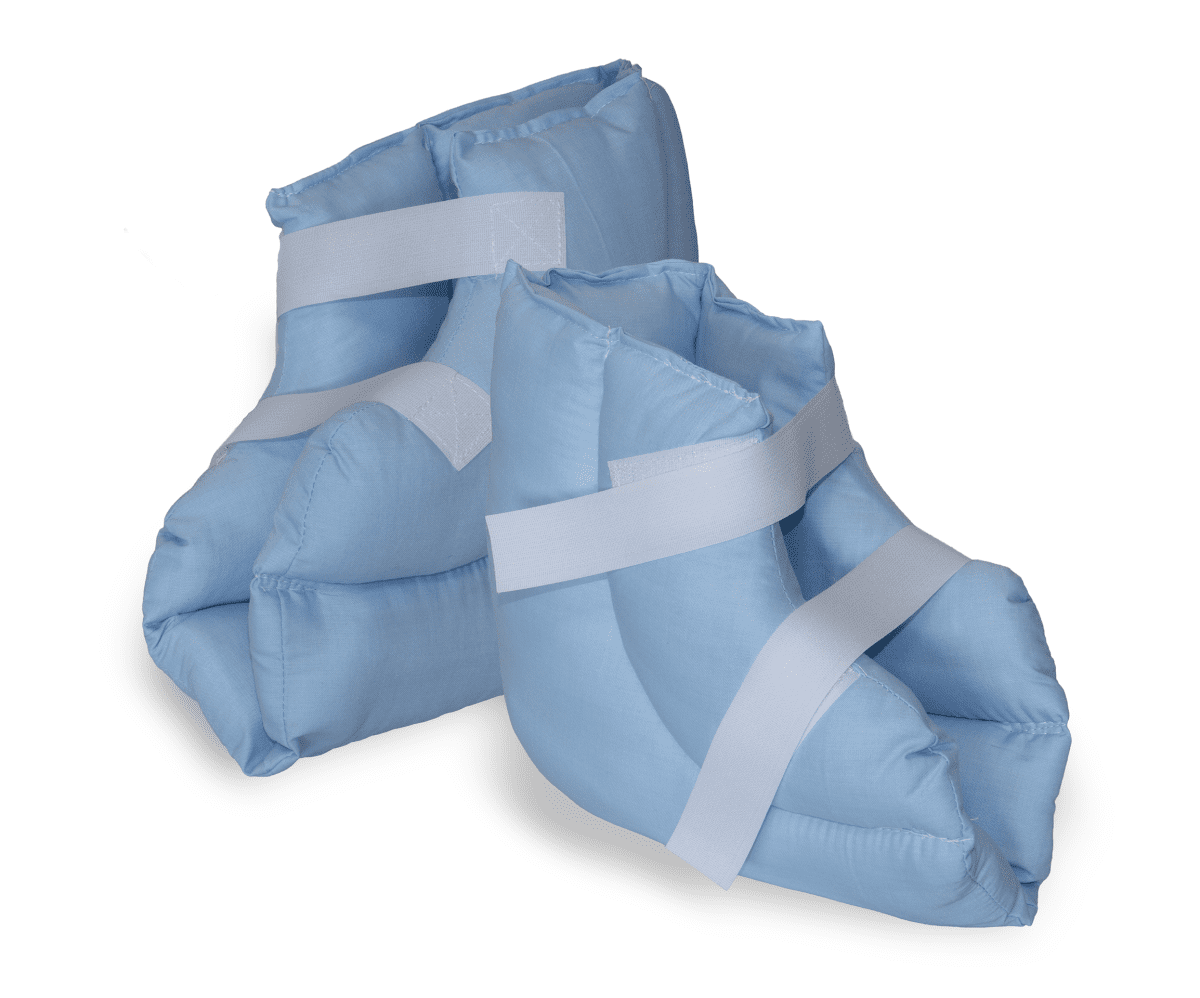 Fersenpolster aus Silikonhohlfaser Universal hellblau