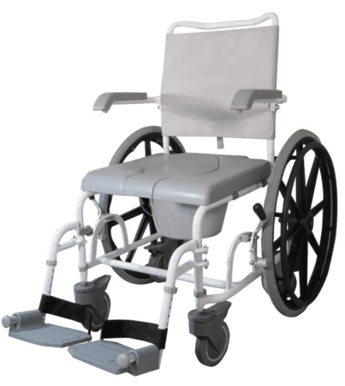 Dusch-Toilettenrollstuhl DuoMotion grau 24 Zoll