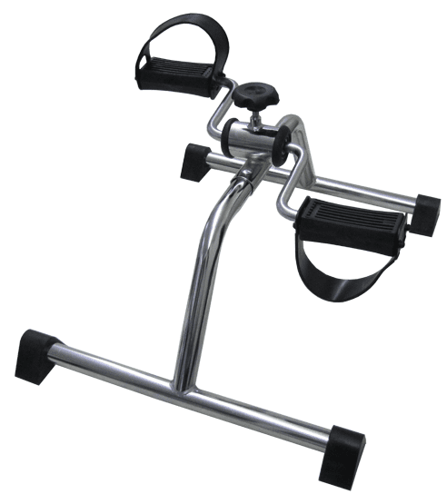 Bewegungstrainer mit verstellbarem Tretwiderstand, chrom