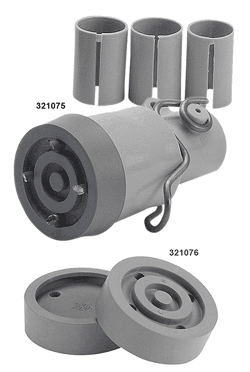 Ausfahrbarer Winterspike grau