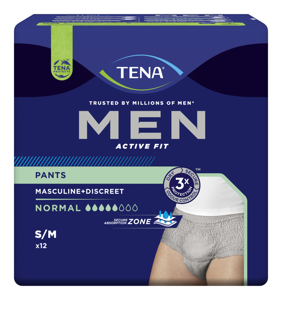 Inkontinenzunterwäsche TENA Men Active Fit Pants Normal Größe S/M