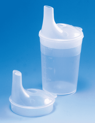 Schnabelbecher-Set für Tee und Brei transparent
