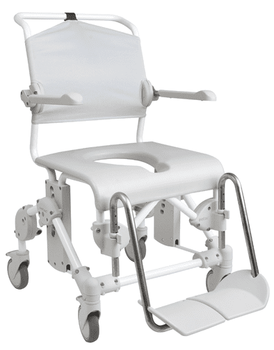 Dusch- und Toilettenrollstuhl Swift Mobil-2 160XL mit Eimerhalter,grau