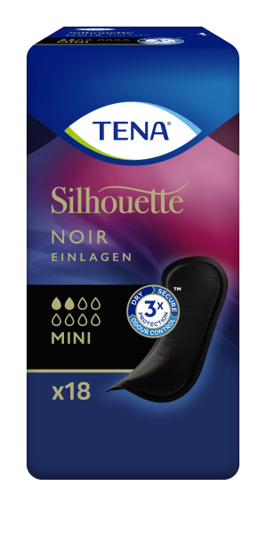 Slipeinlage TENA Silhouette Mini Noir