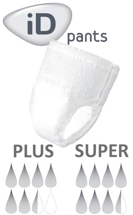 iD Pants TBS Plus Medium Hüfte 80 bis 120 cm (1 Karton:8x14Stk.)