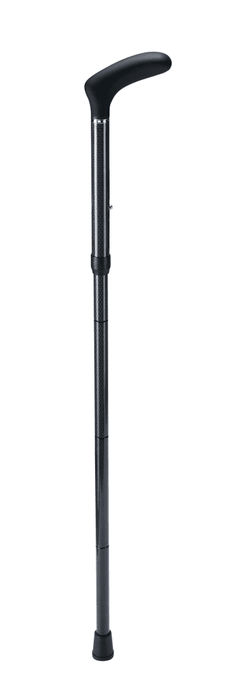 Carbonstock mit Softtouch-Griff, faltbar Raute schwarz