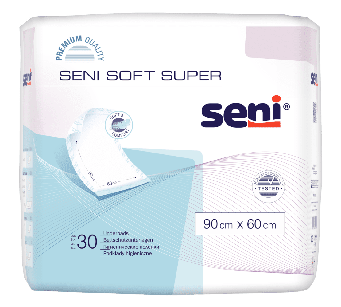 Bettschutzunterlagen Seni Soft Super 90x60, Packung