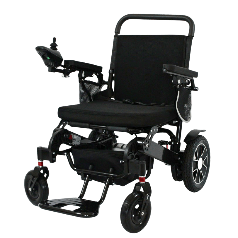 Elektrorollstuhl Weser XXL, 6 km/h, schwarz, faltbar, 24V 26Ah Lithium