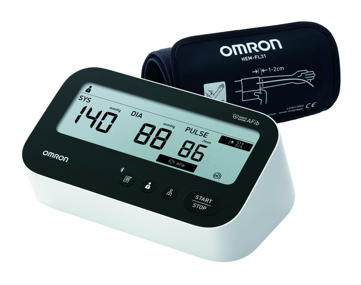 Oberarm-Blutdruckmessgerät OMRON M4 Connect AFib
